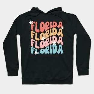 Retro Vintage I Love Florida USA State Hoodie